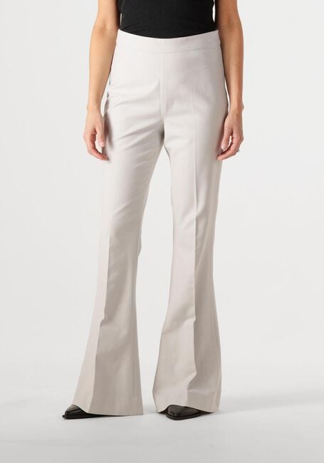 Lichtgrijze GESTUZ Flared broek DAGNYGZ HW PANTS - large