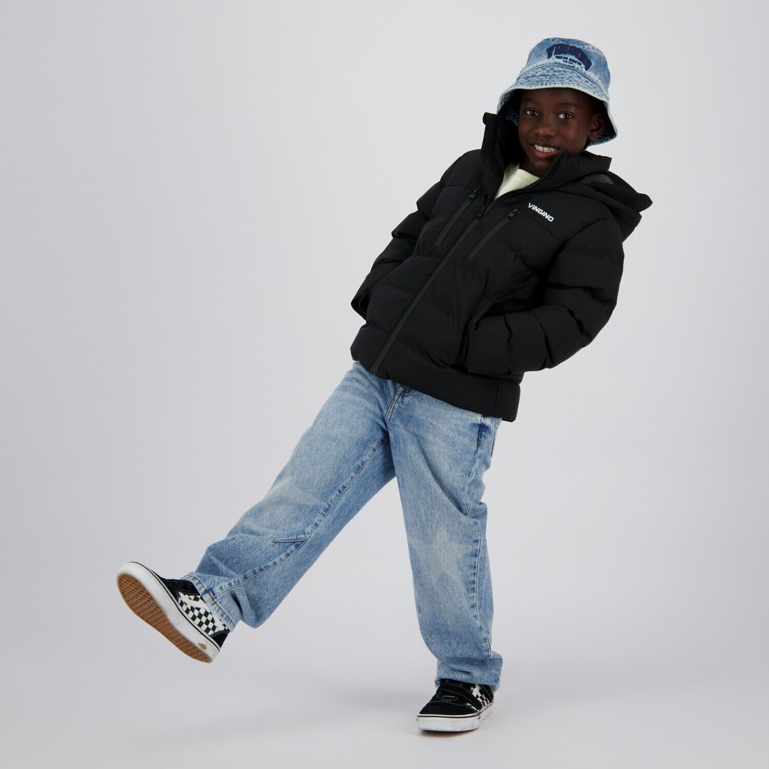 Zwarte VINGINO Gewatteerde jas TIGEL - large