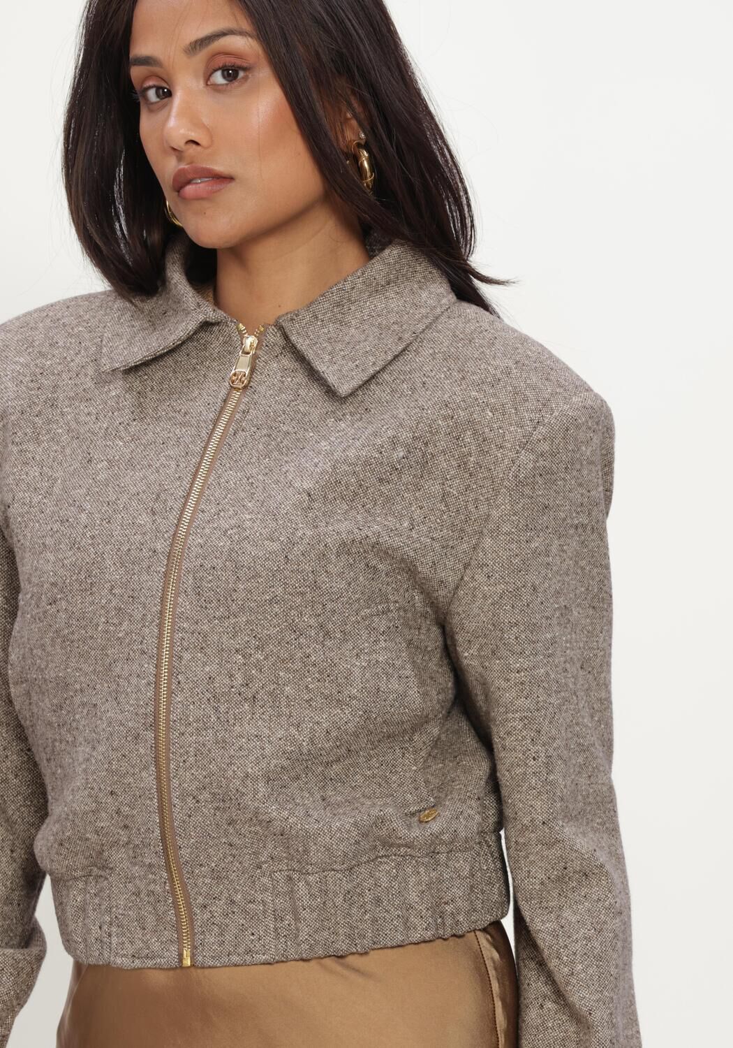 JOSH V Jack PERLA JACKET en taupe - large