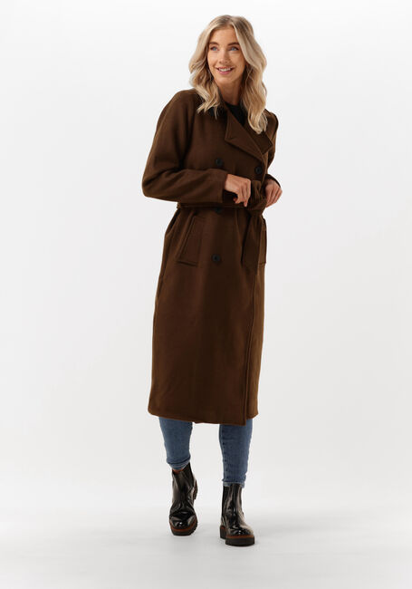 OBJECT Manteau CLARA WOOL COAT en marron - large