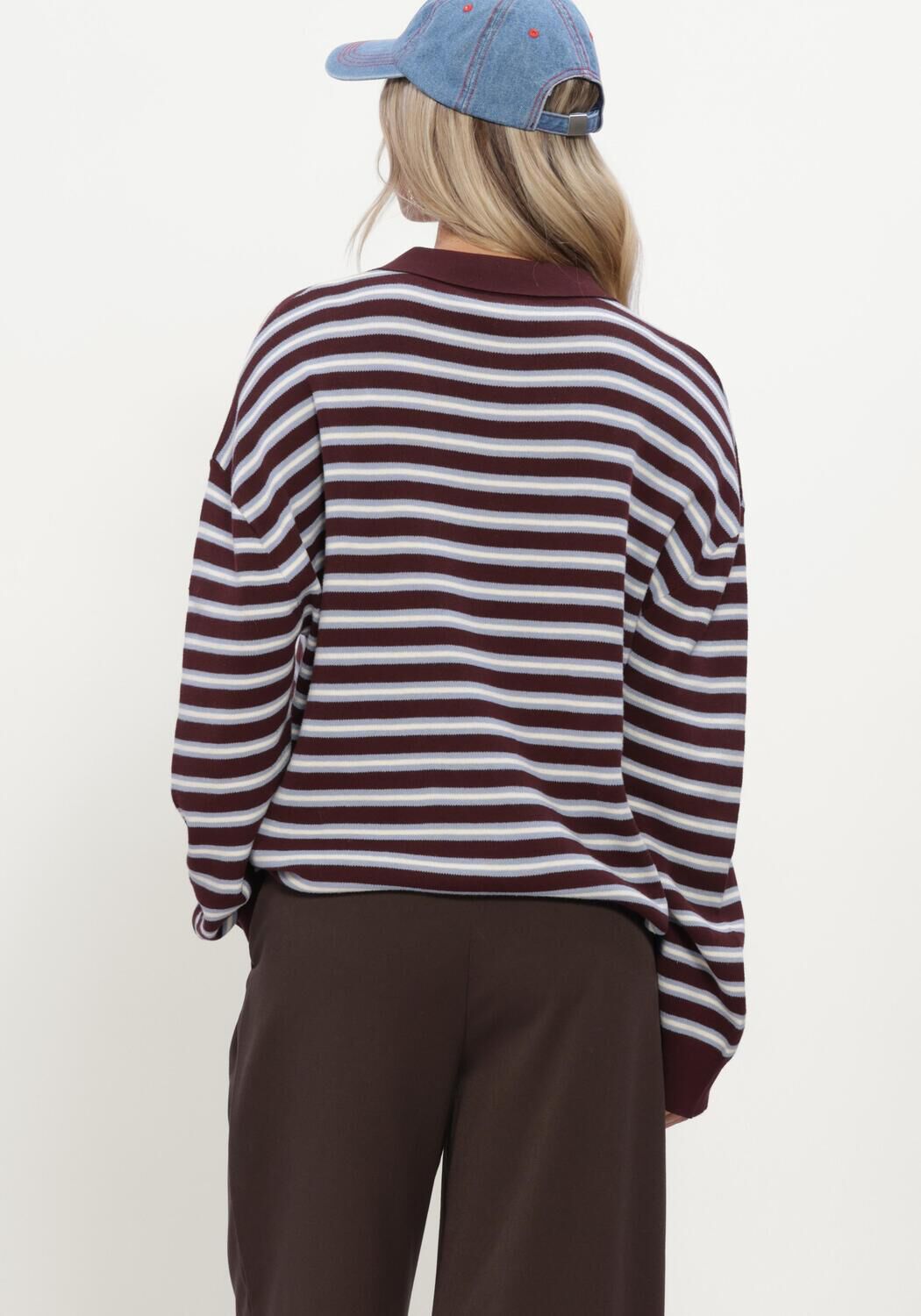 BOII STUDIOS Pull ADANNE Bordeaux - large