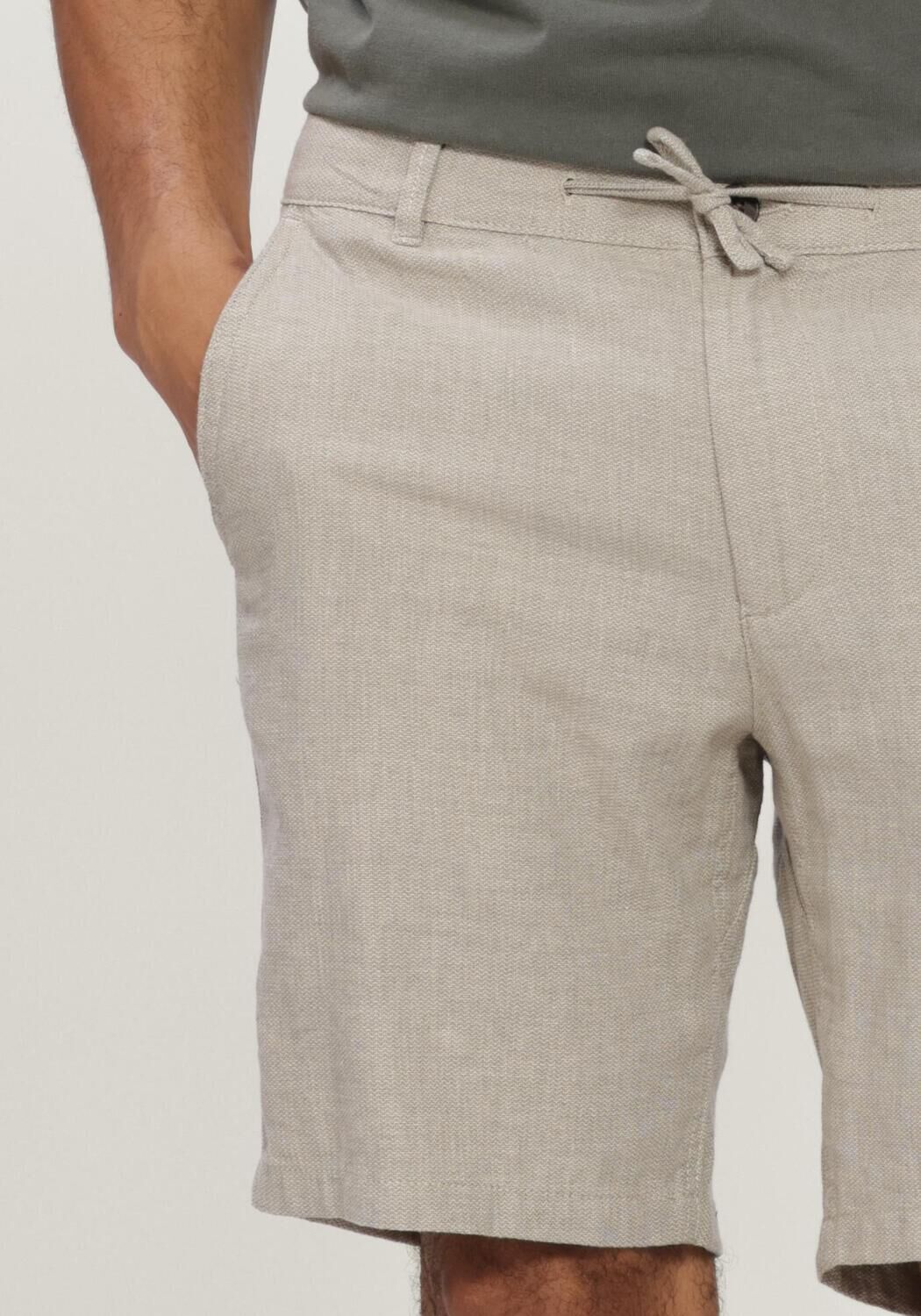 SELECTED MEN Pantalon courte SLHREGULAR-BRODY LINEN BLD SHORTS NOOS Sable - large