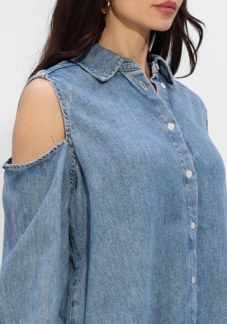 CATWALK JUNKIE OPEN SHOULDER DENIM BLOUSE Blouses en bleu - large