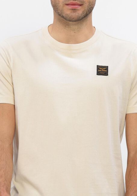 PME LEGEND T-shirt ACID WASH + GARMENT DYE en beige - large
