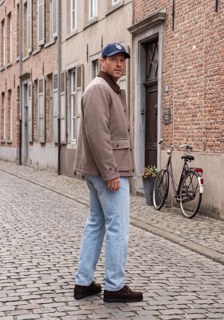 LES DEUX Jack MELANGE WOOL JACKET en beige - large