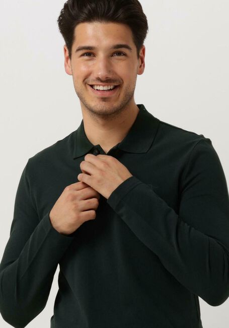 TIGER OF SWEDEN Polo DARIOS LS en vert - large