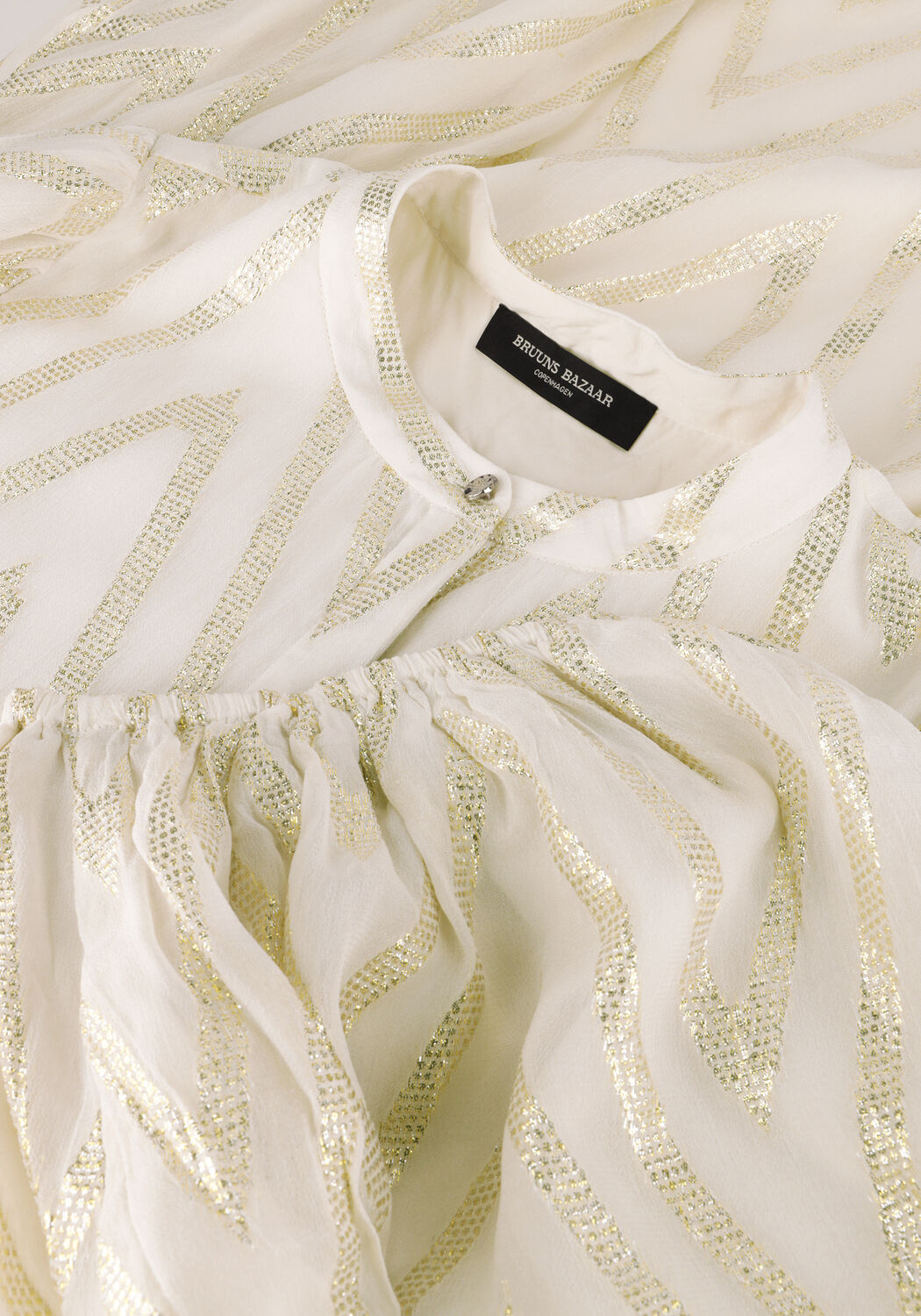 BRUUNS BAZAAR Robe midi SARINA DRESS Blanc - large