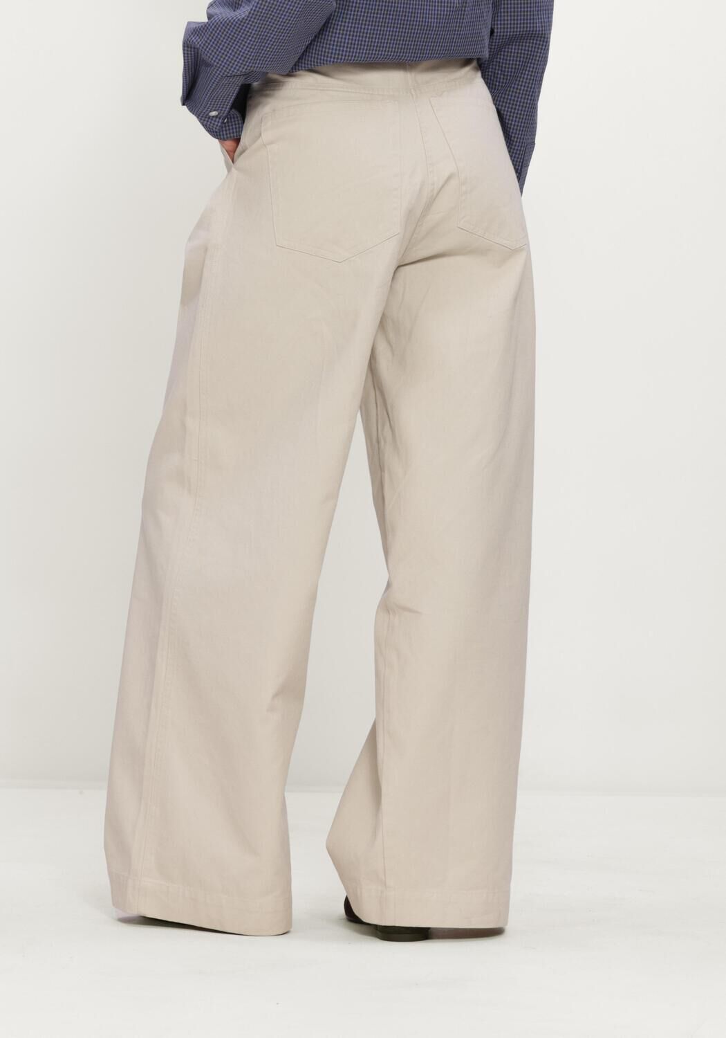 BOII STUDIOS Pantalon large JULIE en beige - large