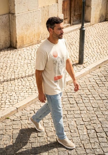 Beige PEAK PERFORMANCE T-shirt M GRAPHIC TEE - large