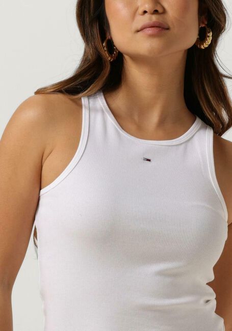 TOMMY JEANS Haut TJW ESSENTIAL RIB TANK en blanc - large