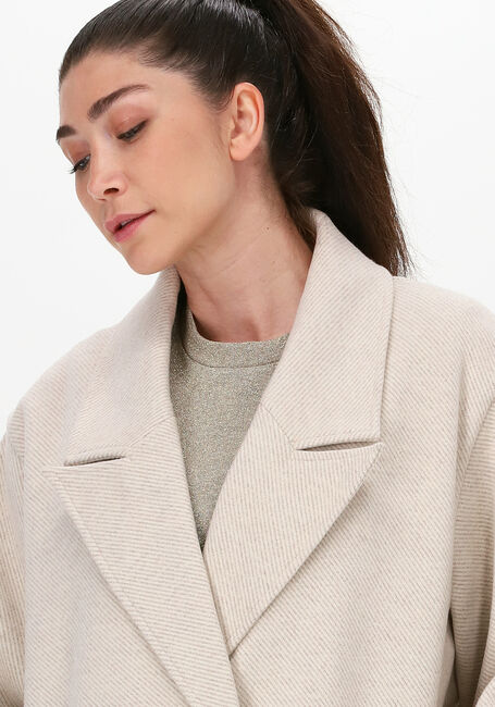 SUMMUM Manteau COAT GABARDINE en beige - large