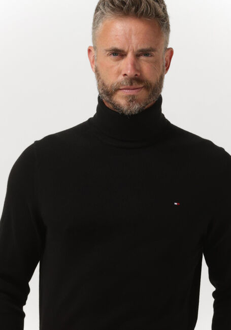 TOMMY HILFIGER Col roulé PIMA ORG CTN CASHMERE ROLL NECK en noir - large