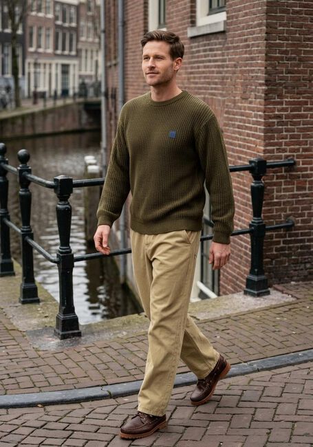 AMERICAN VINTAGE Pull CRASHWAY CREW Kaki - large