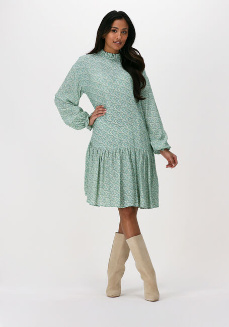 NA-KD Mini robe FRILL DETAIL MINI DRESS en vert - large