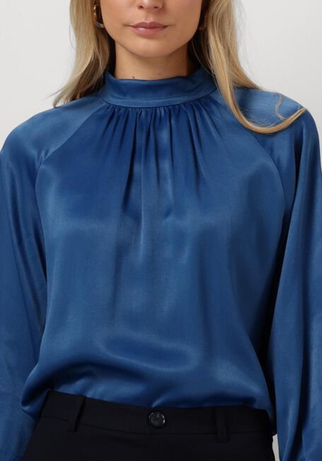 Blauwe MOS MOSH  SILJA GLOSSI BLOUSE - large