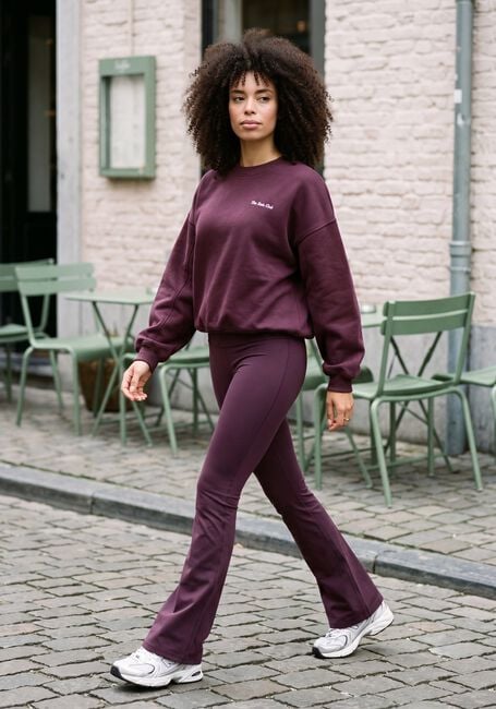 THE LOLA CLUB Pull YARA SWEATER Bordeaux - large
