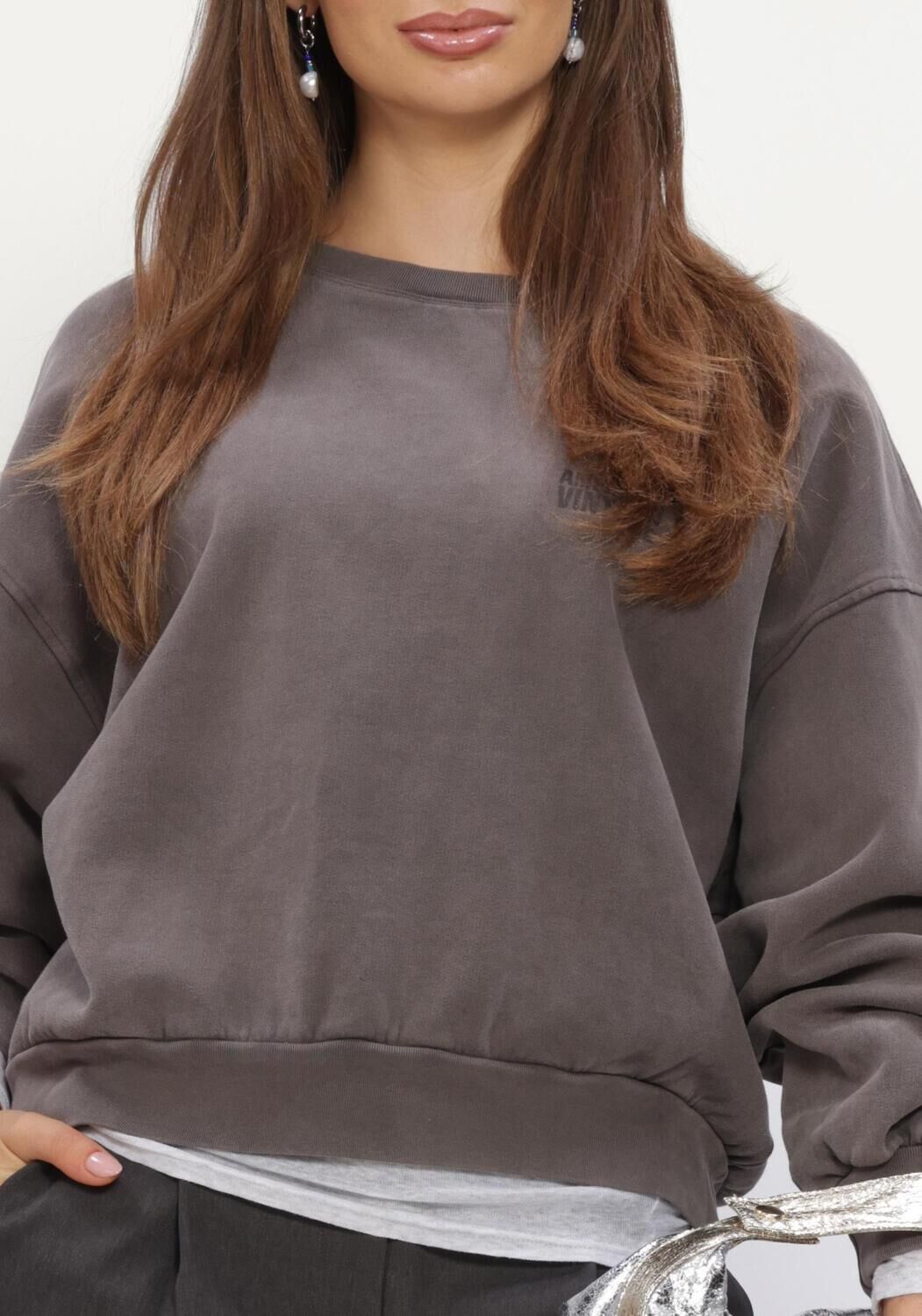 AMERICAN VINTAGE Pull MASSACHUSETTS en gris - large