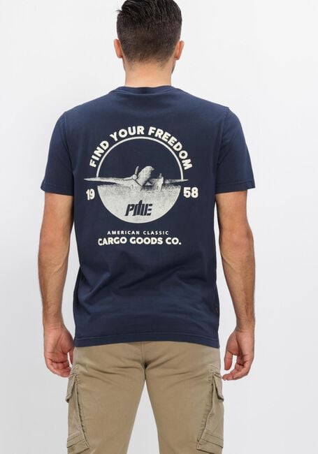 PME LEGEND T-shirt GD SPRAY SINGLE JERSEY en bleu - large