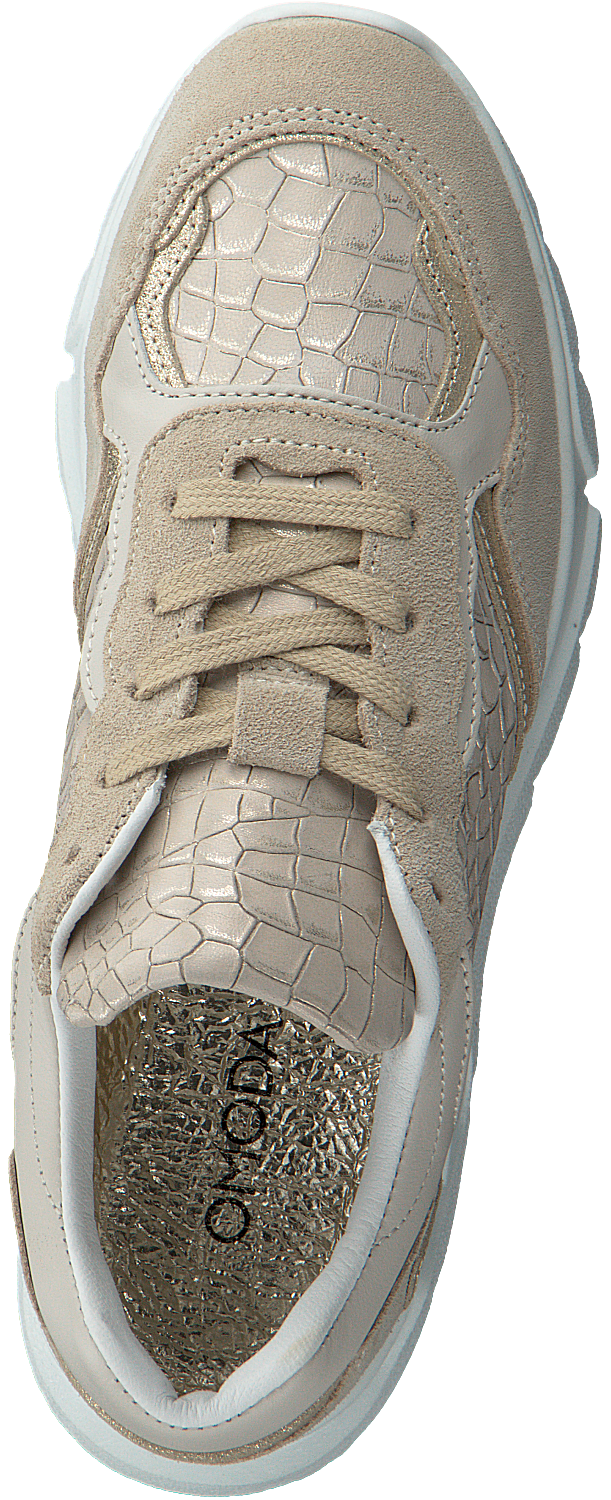 Omoda Casey Lage sneakers Leren Sneaker Dames Wit - Schoenen.nl