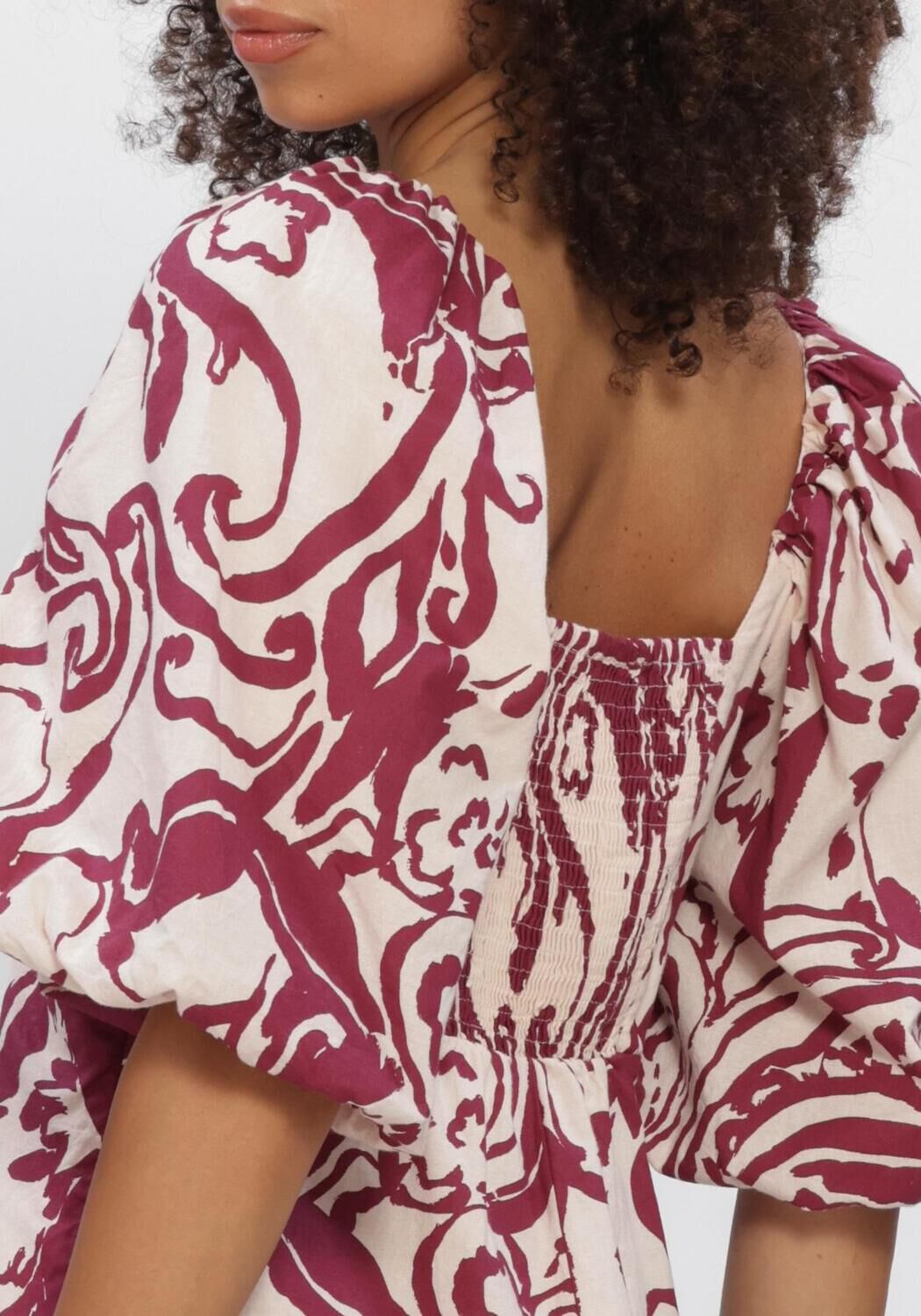 Y.A.S. YASFLEUR 2/4 DRESS S. Robes en rouge - large