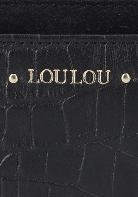 LOULOU ESSENTIELS SLB16XS CLASSY CROC Porte-monnaie en noir - large