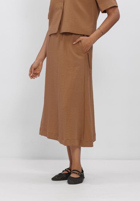 OBJECT Jupe midi OBJRINI MIDI SKIRT 145 ND en marron - large