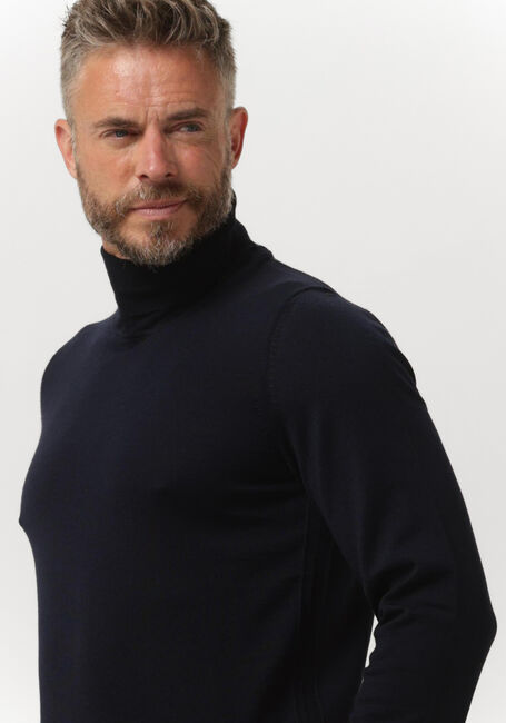 BOSS BLACK Col roulé MUSSO-P Bleu foncé - large