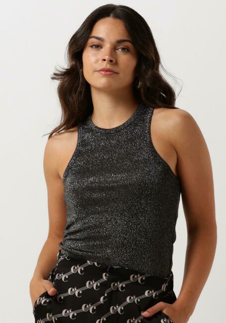 CO'COUTURE Haut SAHARA GLITTER TANK TOP en noir - large