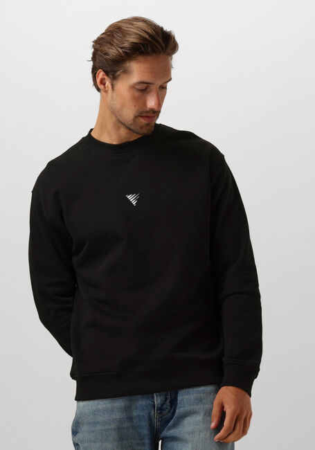 Zwarte PURE PATH Sweater LOOSE FIT SWEATERS CREWNECK305 - large