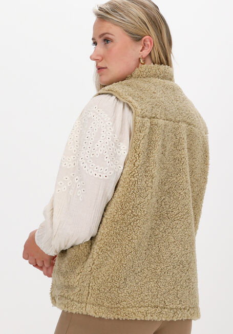 NA-KD Veste sans manches TEDDY VEST Kaki - large