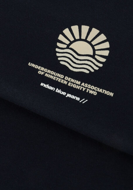 Zwarte INDIAN BLUE JEANS T-shirt T-SHIRT BACKPRINT - large