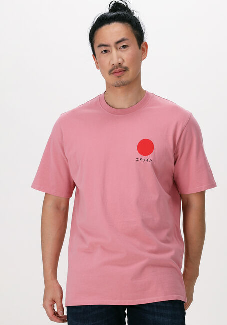 EDWIN T-shirt JAPANESE SUN TS en rose - large