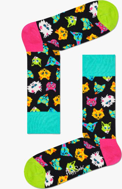 HAPPY SOCKS Chaussettes FUNNY CAT en multicolore  - large