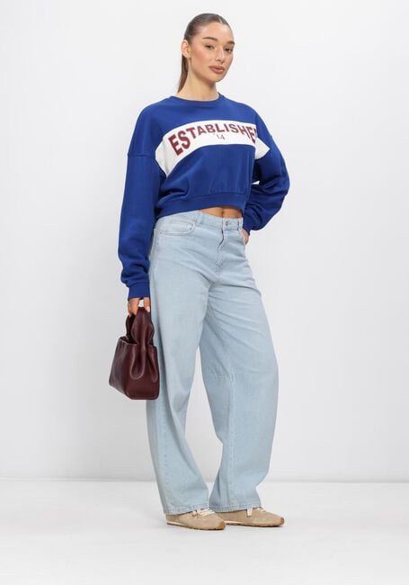 ALIX THE LABEL Wide jeans LADIES WOVEN FLOWY DENIM PANTS Bleu clair - large