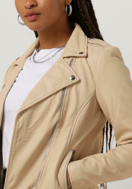 GOOSECRAFT Veste en cuir GC JULIA BIKER Blanc - large