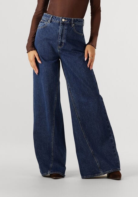 Donkerblauwe ABRAND JEANS Wide jeans HIGH SUPER WIDE TARA - large