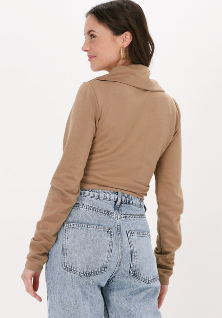 GESTUZ Pull MALBAGZ ZIPPER ROLLNECK en camel - large