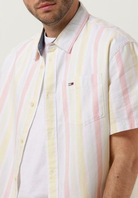 TOMMY JEANS Chemise décontracté TJM CLSC BOLD STRIPE SHIRT en blanc - large