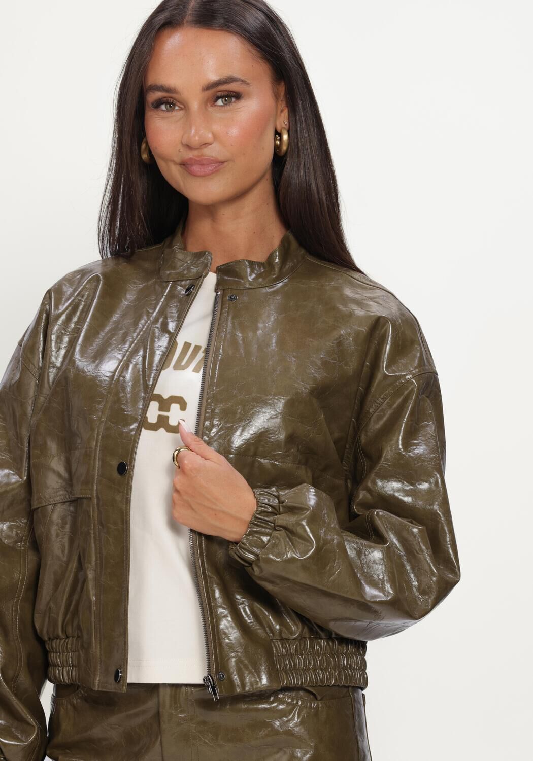 Groene CO'COUTURE Jack RICHACC BOMBER - large