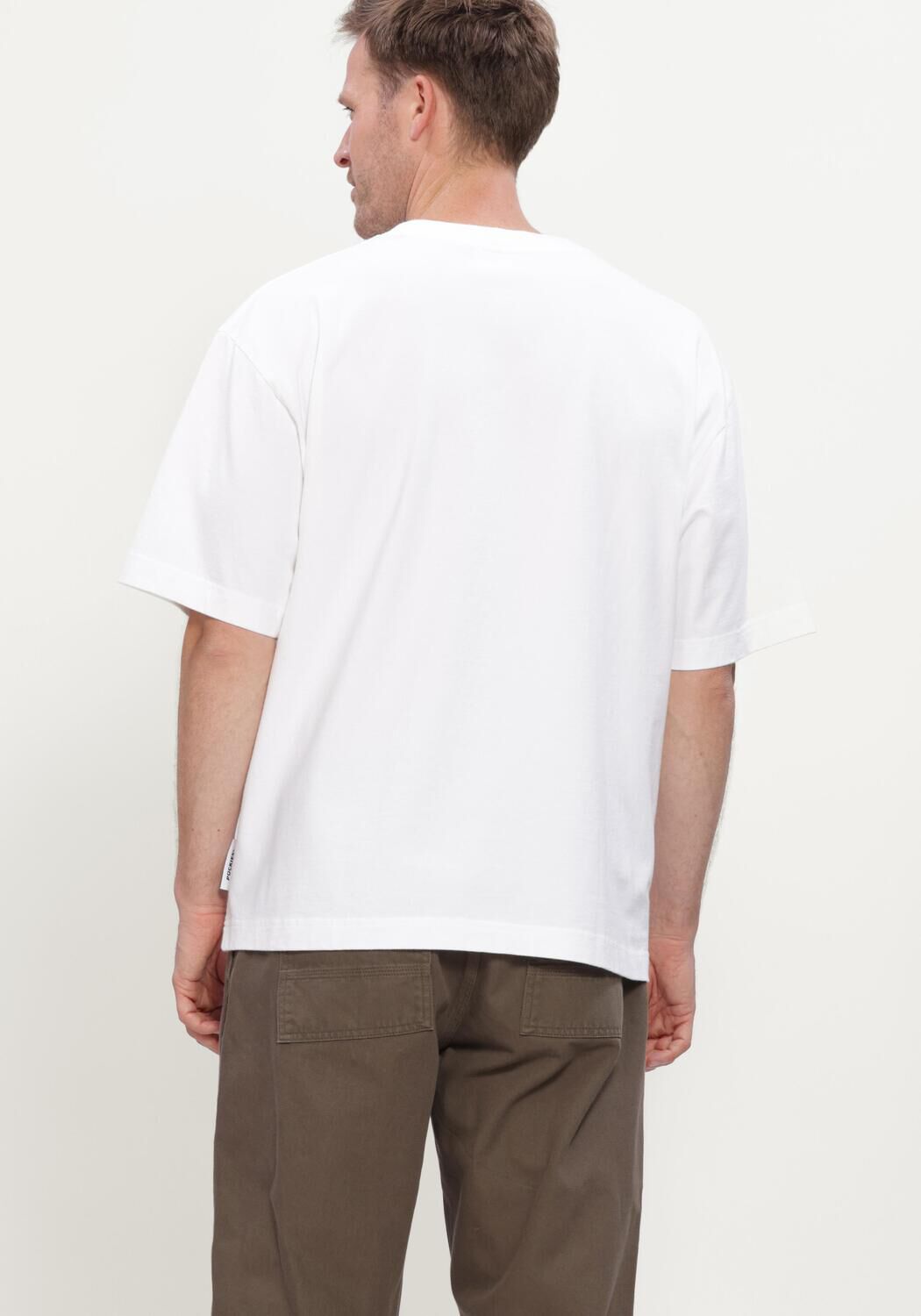 Witte POCKIES T-shirt OOO TEE - large