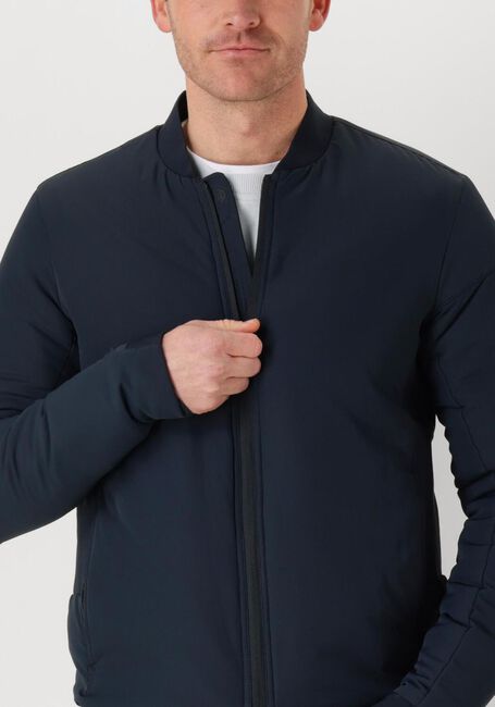 Blauwe CAST IRON Jack BOMBER JACKET THROTTLE BARKER - large