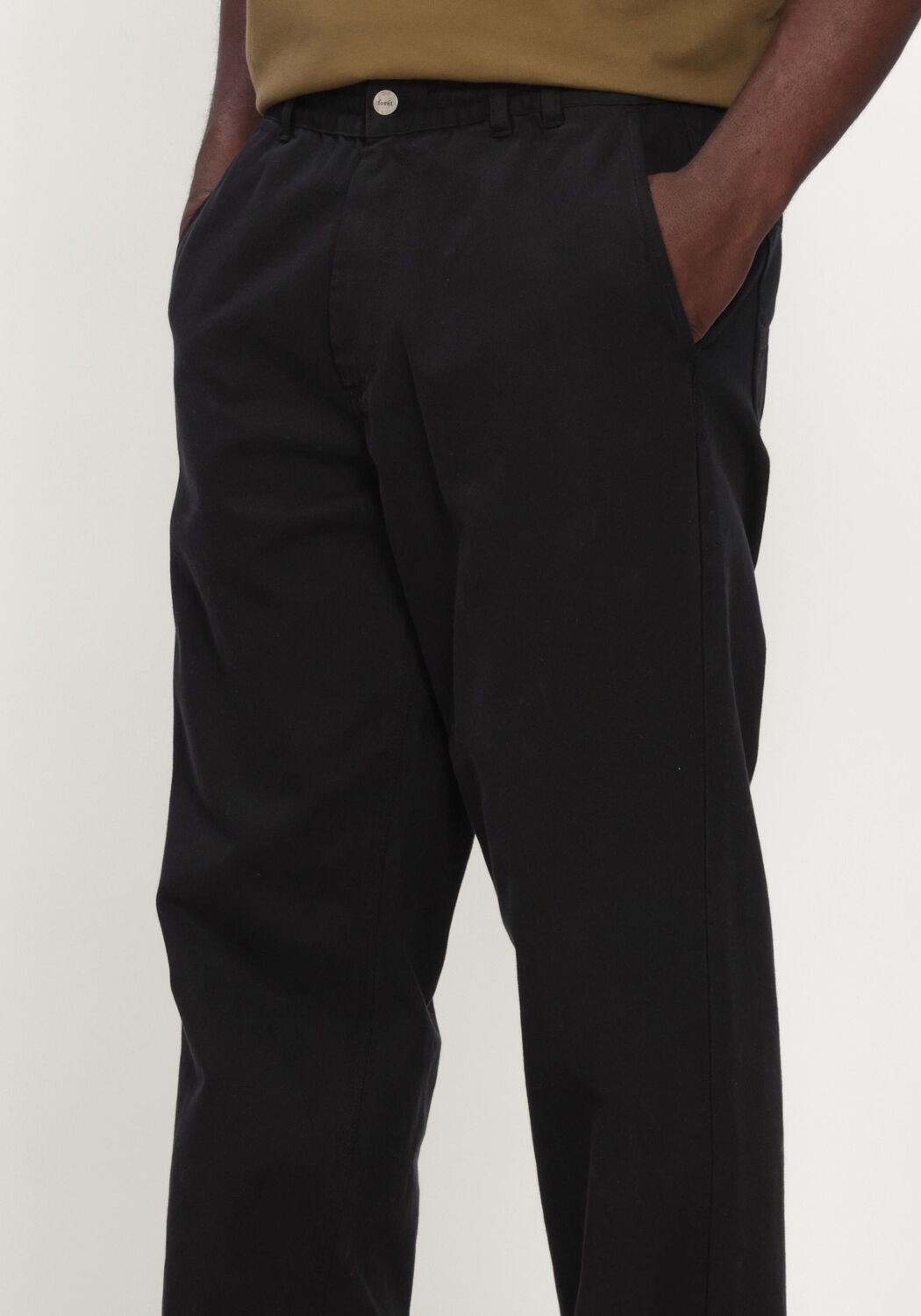 FOR&Eacute;T Pantalon CLAY TWILL PANTS en noir - large