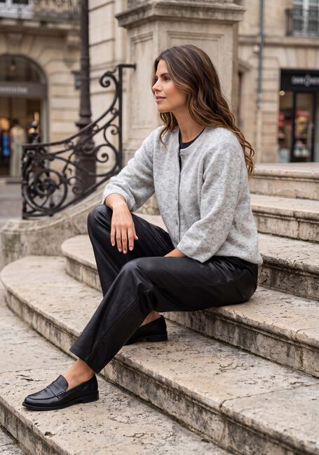 KNIT-TED Gilet MEG CARDIGAN en gris - large