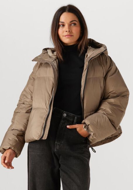 WITHBLACK Veste matelassé WBLEMMA SHORT DOWN PUFFER JACKET en taupe - large