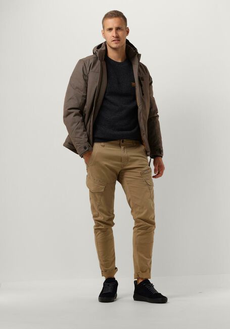 Bruine PME LEGEND Jassen SEMI LONG JACKET STRATOR ICON 2.0 MELANGE TWILL - large