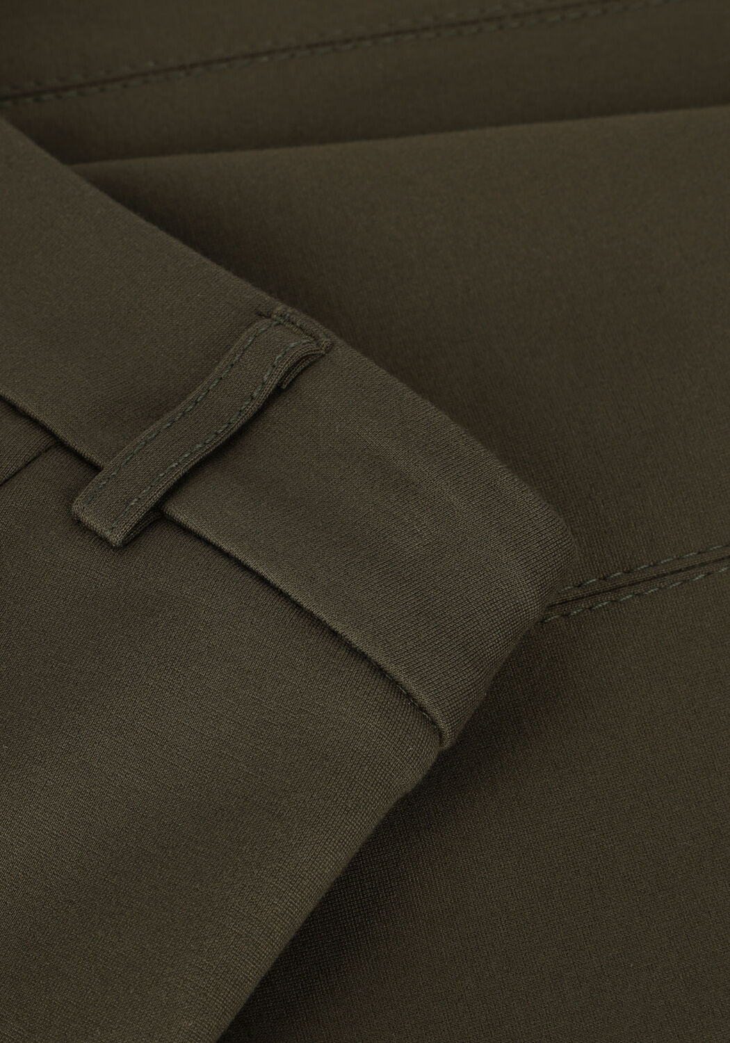 Groene SUMMUM Flared broek TROUSERS PUNTO MILANO - large