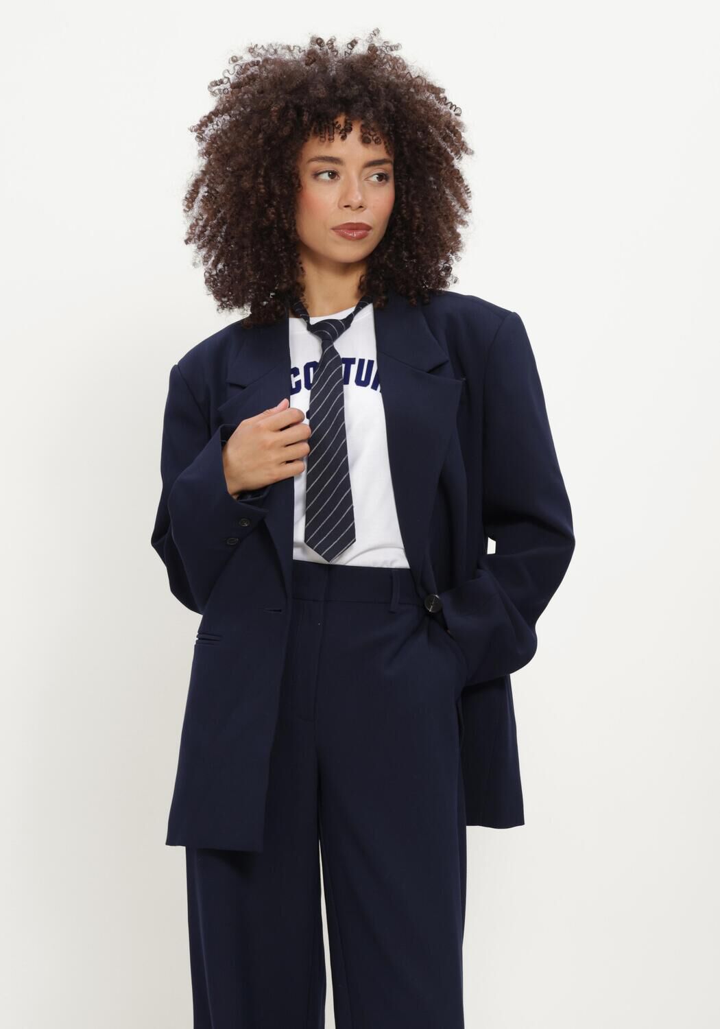 Donkerblauwe CO'COUTURE Blazer MAVACC POWER BLAZER - large