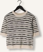 Zwarte NUKUS Trui VINNA PULLOVER SS STRIPE Zwarte NUKUS Trui VINNA PULLOVER SS STRIPE - medium