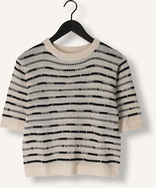 Zwarte NUKUS Trui VINNA PULLOVER SS STRIPE Zwarte NUKUS Trui VINNA PULLOVER SS STRIPE - large
