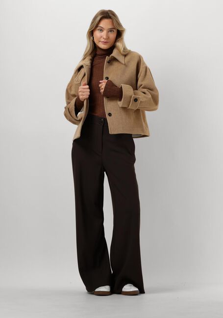 FIVEUNITS Pantalon large LAURA 085 en marron - large